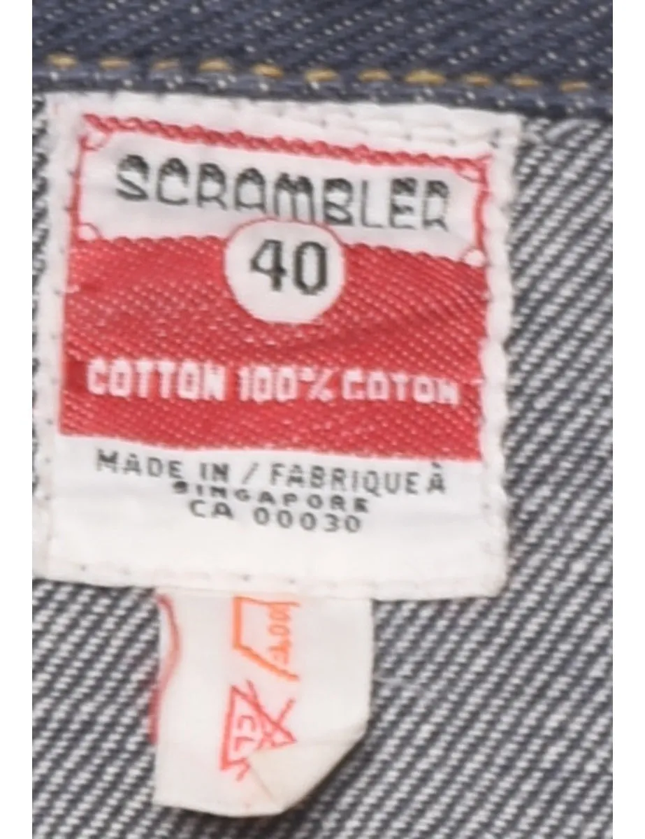 1970s Button Front Denim Jacket - S