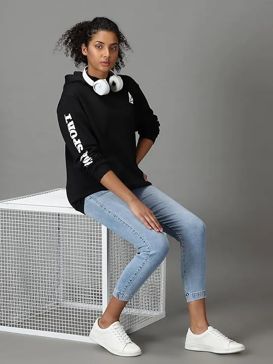 Angar Sport Print Hoodie For Women