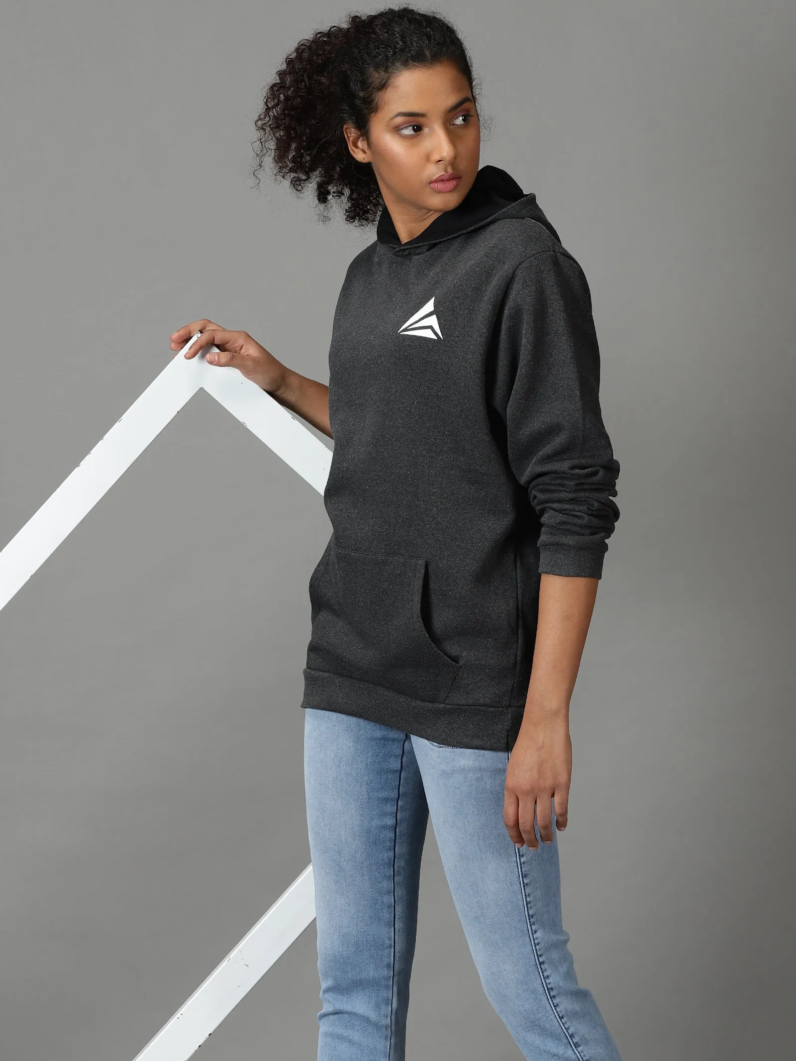 Angar Sport Print Hoodie For Women