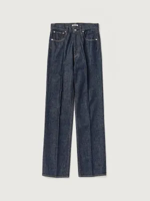 Auralee Hard Twist Denim 5P Pants - Indigo