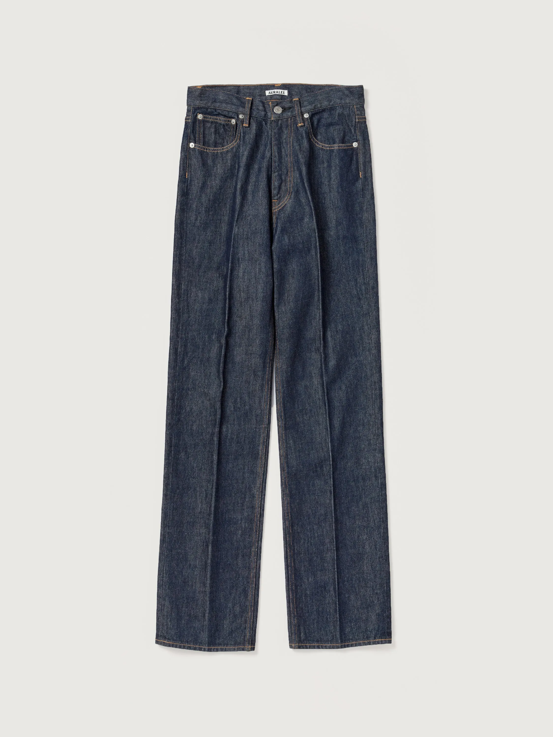 Auralee Hard Twist Denim 5P Pants - Indigo