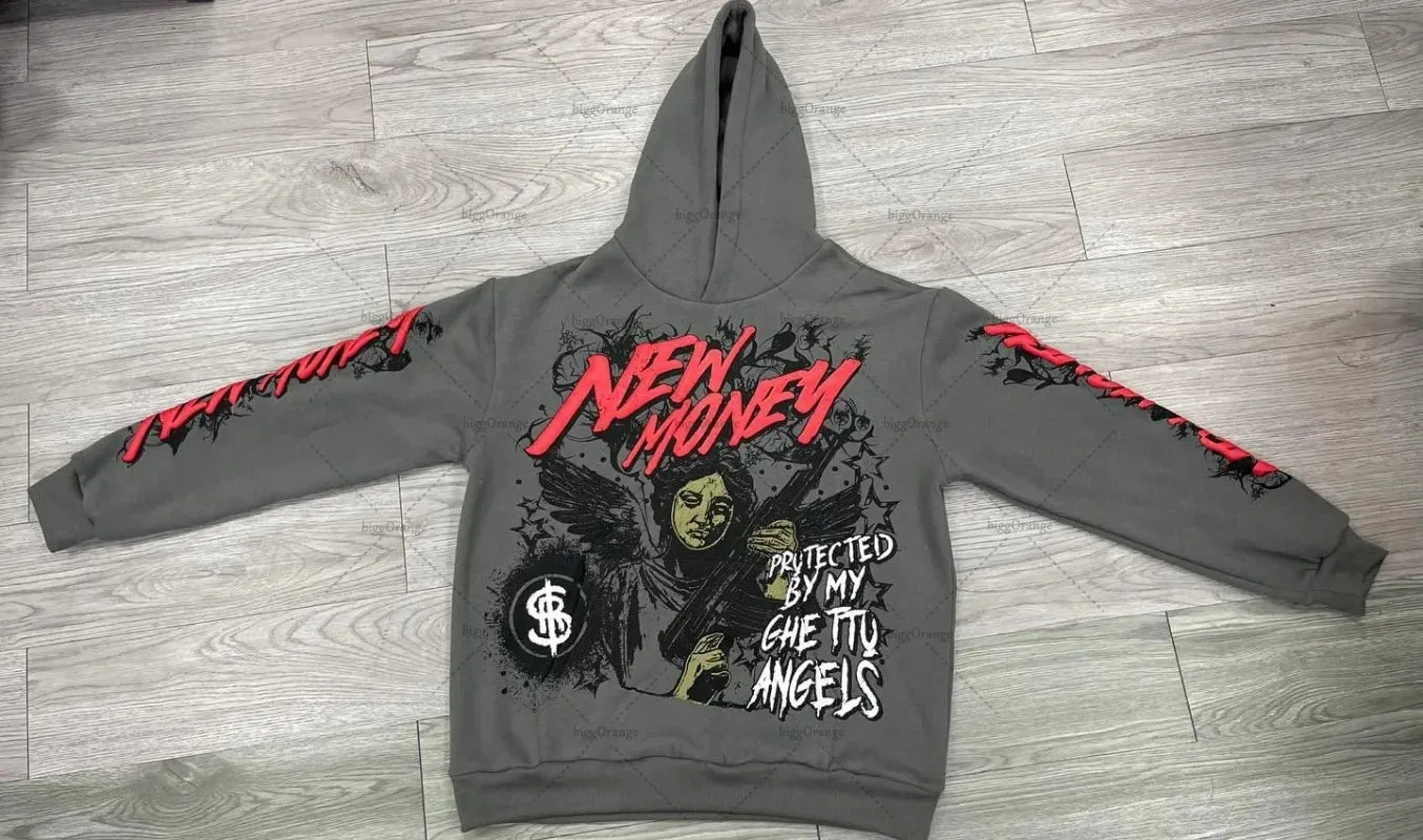 Back To School Joskaa American Trendy Brand Fashion Oversized Sweatshirt Street Letter Anime Pullover Hoodie Men Y2k Goth Harajuku Retro Jacket Women