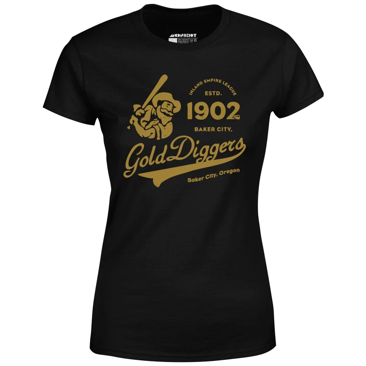 Baker City Gold Diggers - Oregon - Vintage Defunct Baseball Teams - Women's T-Shirt