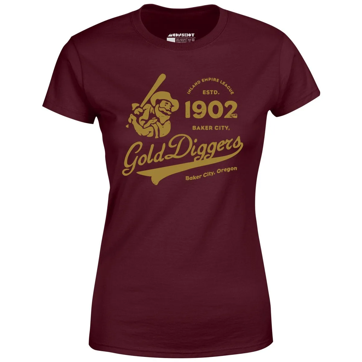 Baker City Gold Diggers - Oregon - Vintage Defunct Baseball Teams - Women's T-Shirt