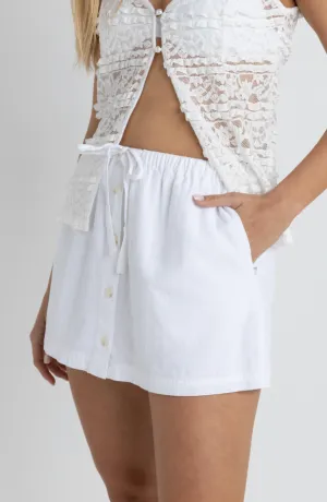 Beach Side Skort - White