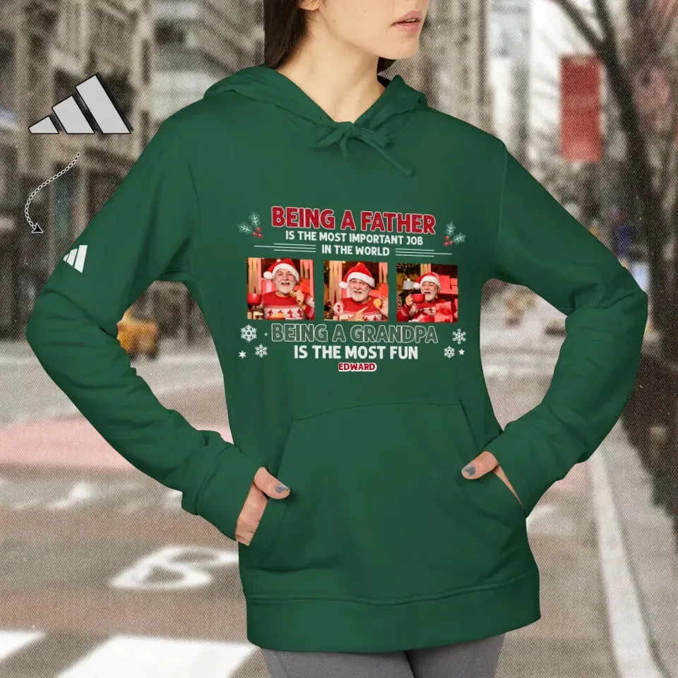 Being A Father, Being A Grandpa - Personalized Gifts For Grandpa - Unisex Hoodie