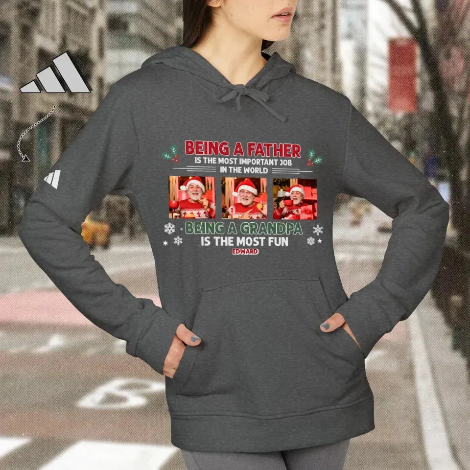 Being A Father, Being A Grandpa - Personalized Gifts For Grandpa - Unisex Hoodie
