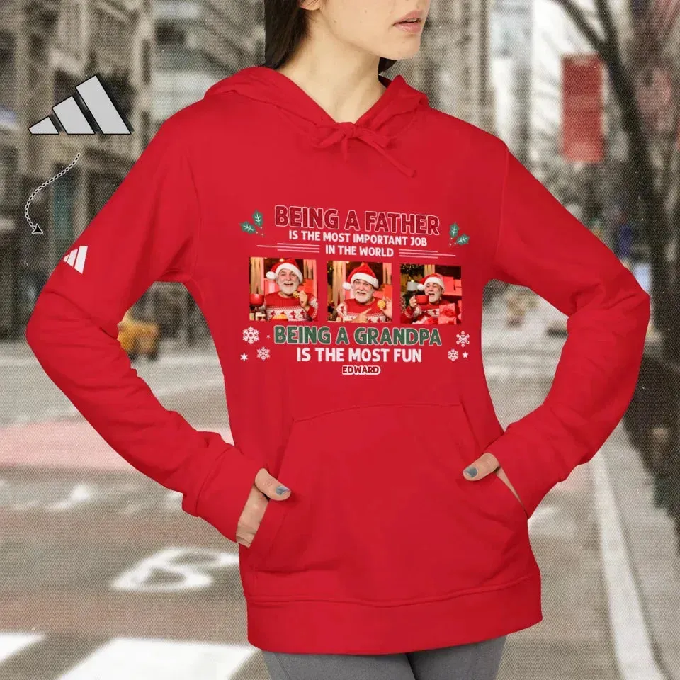 Being A Father, Being A Grandpa - Personalized Gifts For Grandpa - Unisex Hoodie