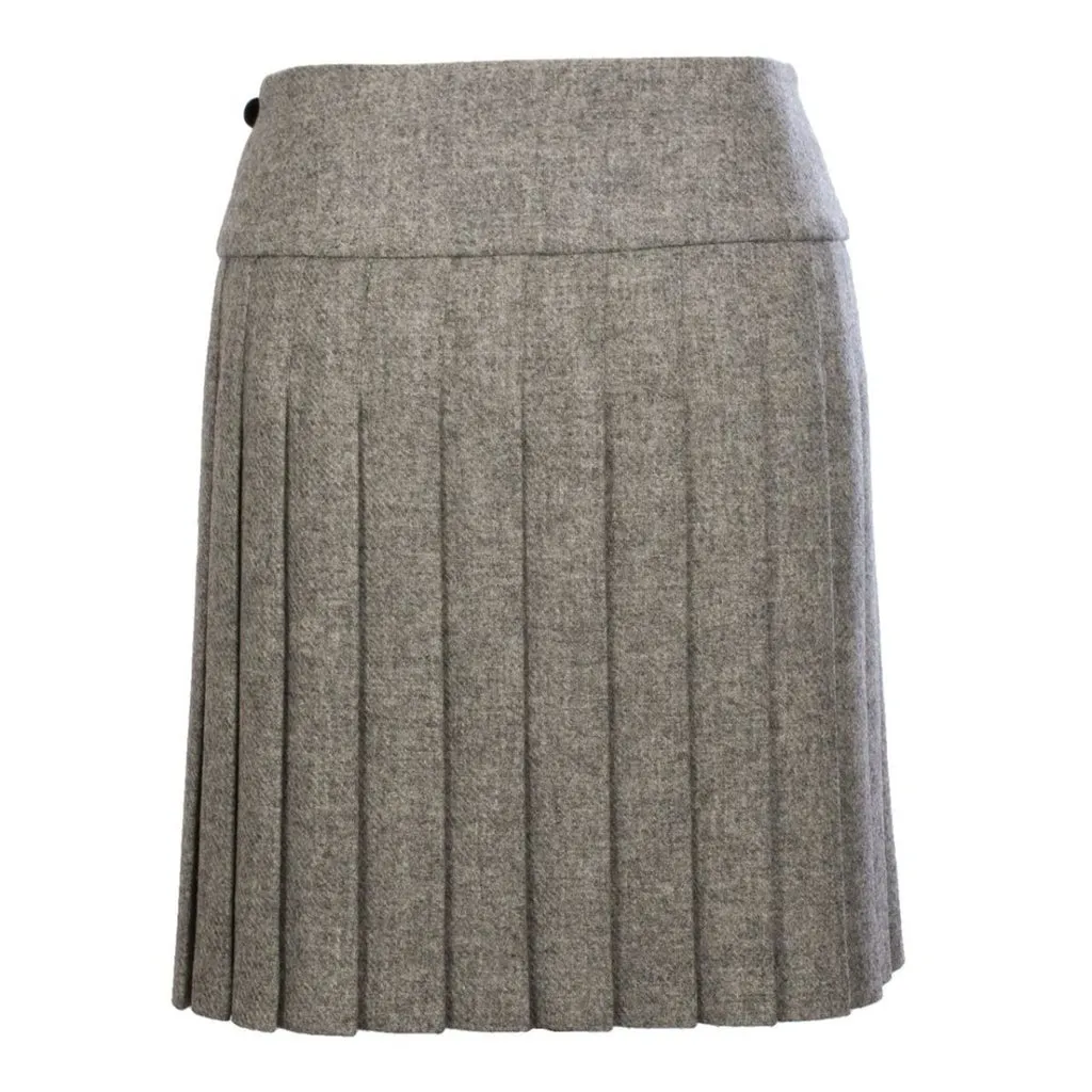Brand New Wool Ladies Knee Length Pleated traditional Kilt Skirt