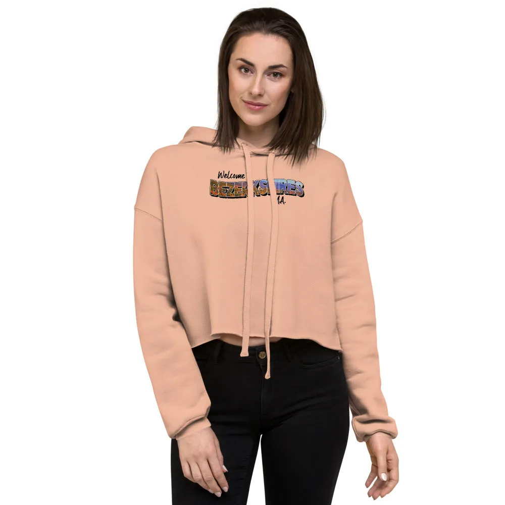 Bravo Gear Welcome to Bezerkshires Women's Fleece Crop Hoodie
