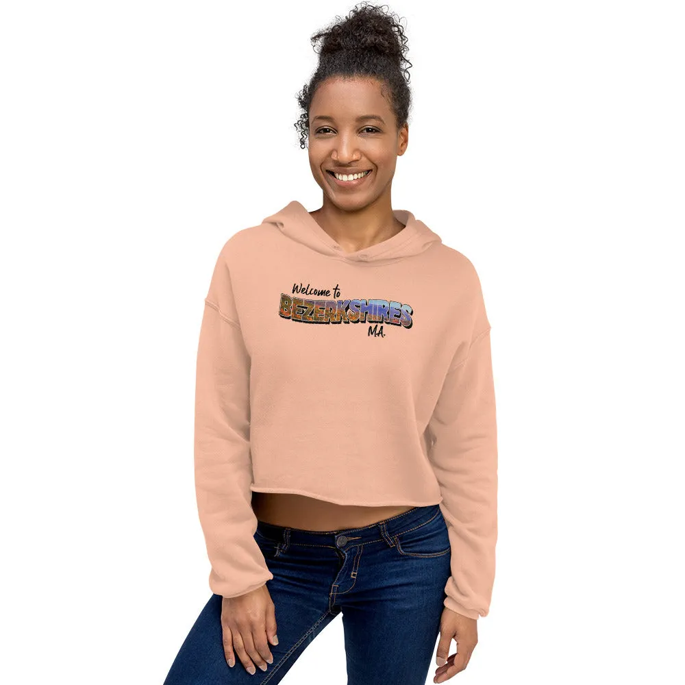 Bravo Gear Welcome to Bezerkshires Women's Fleece Crop Hoodie