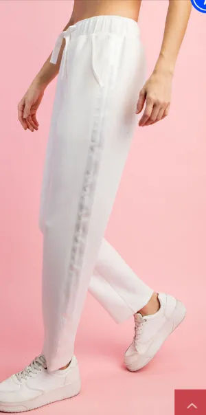 Butter Soft Joggers- Satin Stripe