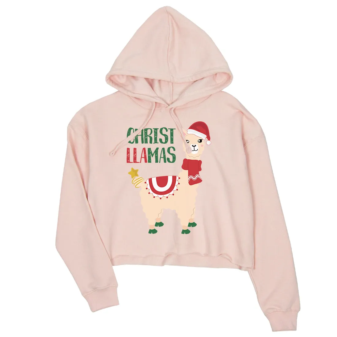 Christ Llamas Crop Hoodie