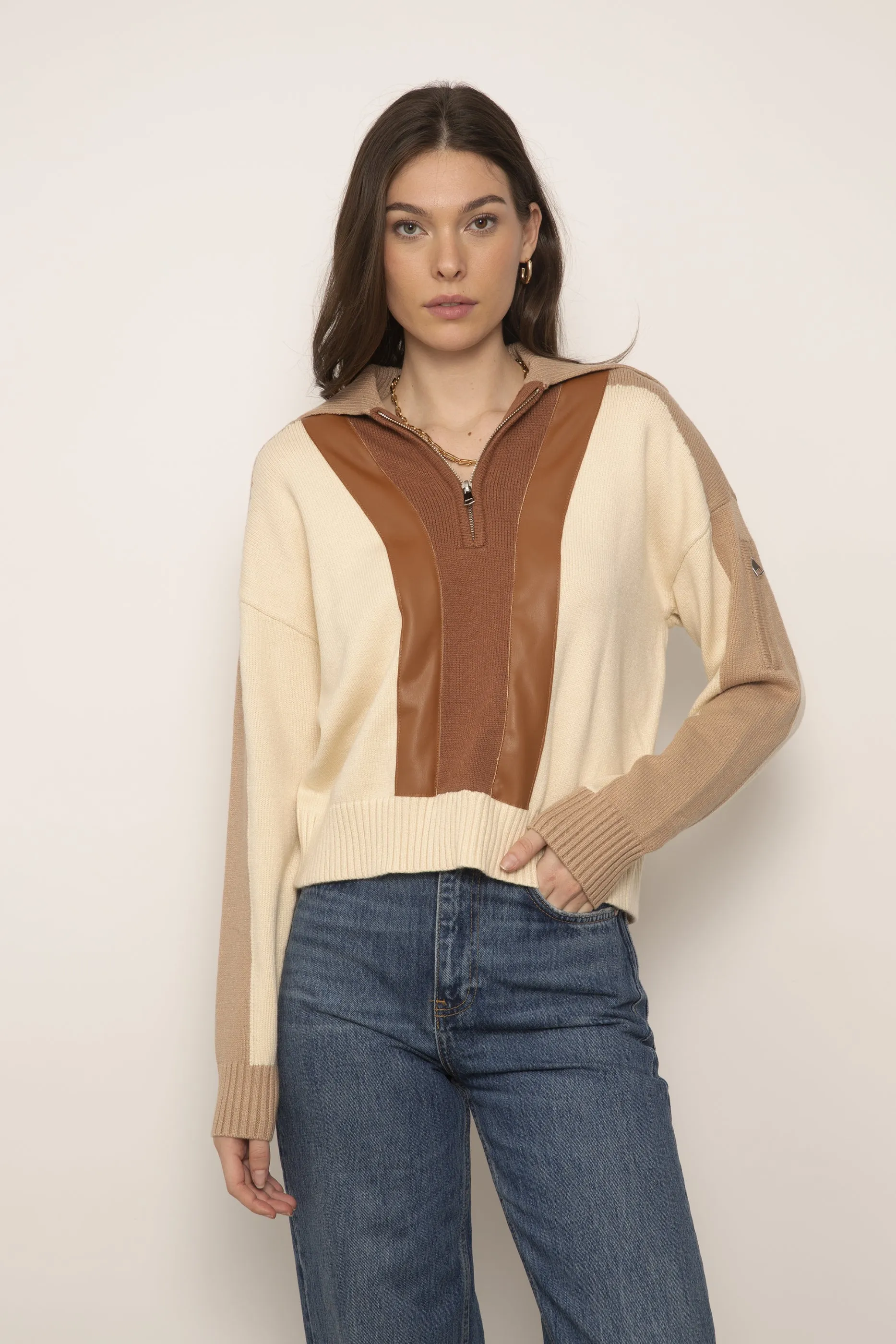 Cillian Vegan Accent Halfzip