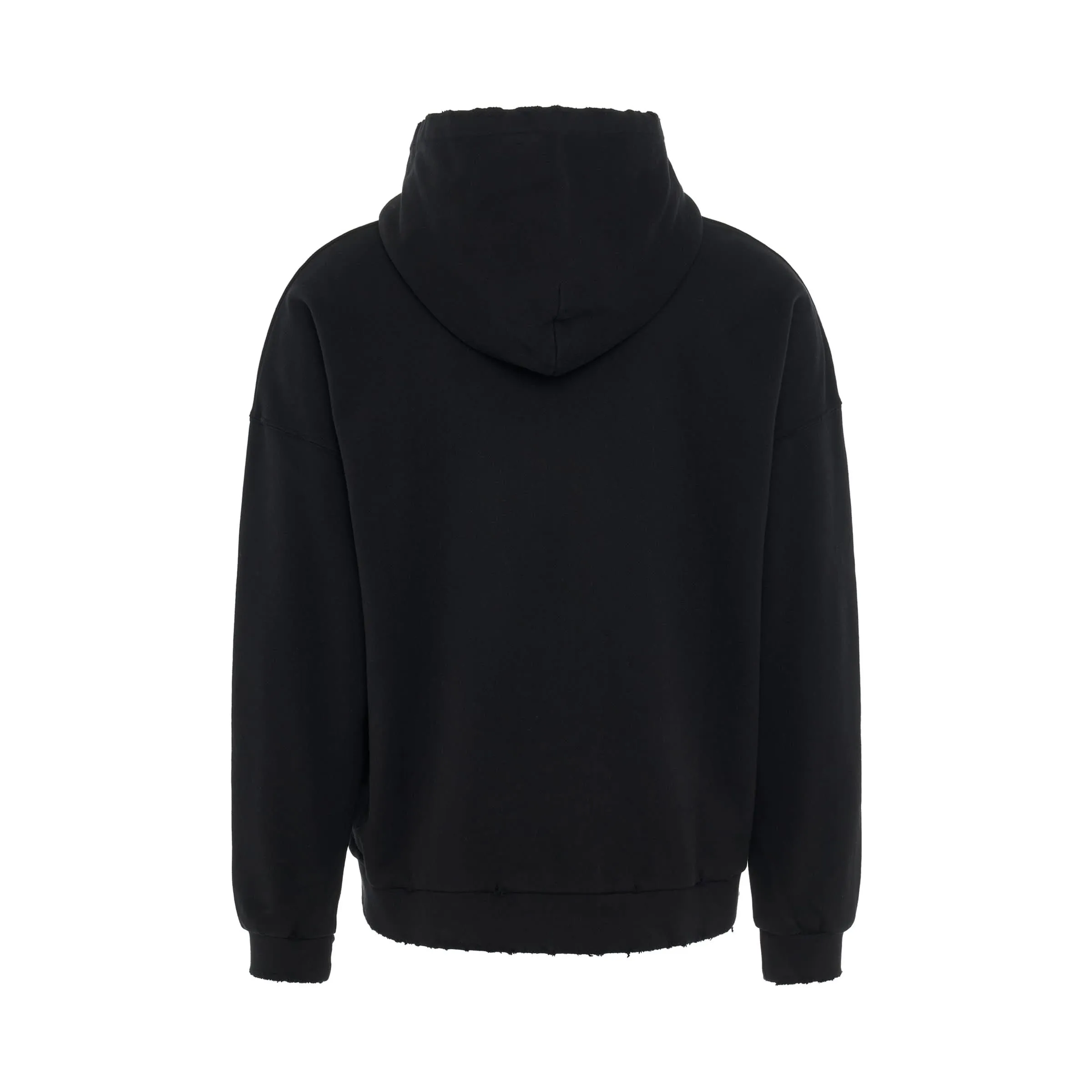 Classic Monogram Statement Hoodie in Black