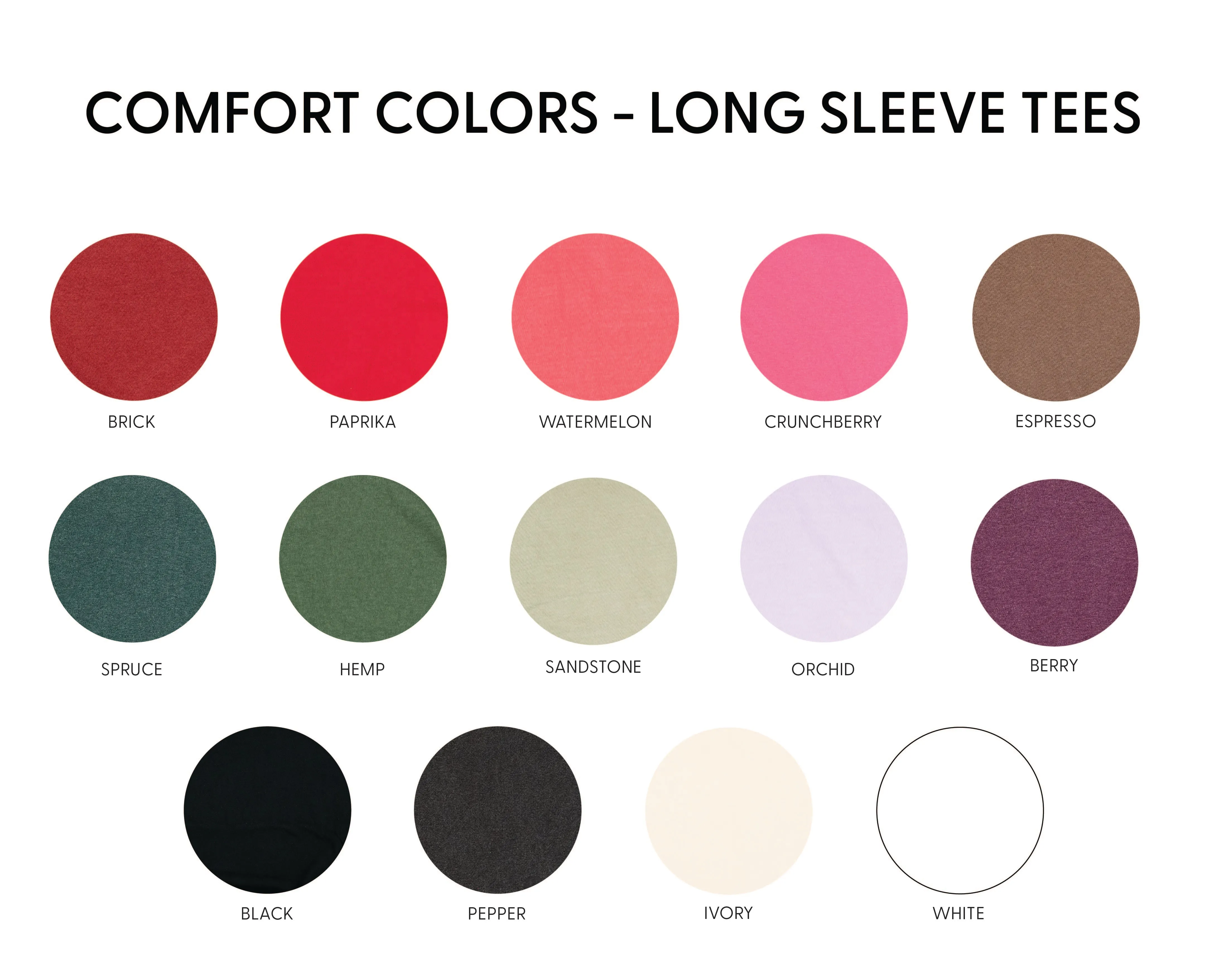 Classic Watercolor Christmas - LONG SLEEVE Comfort Colors Tee