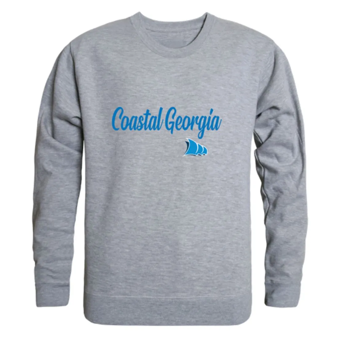 College of Coastal Georgia Mariners Script Fleece Crewneck Pullover Sweatshirt