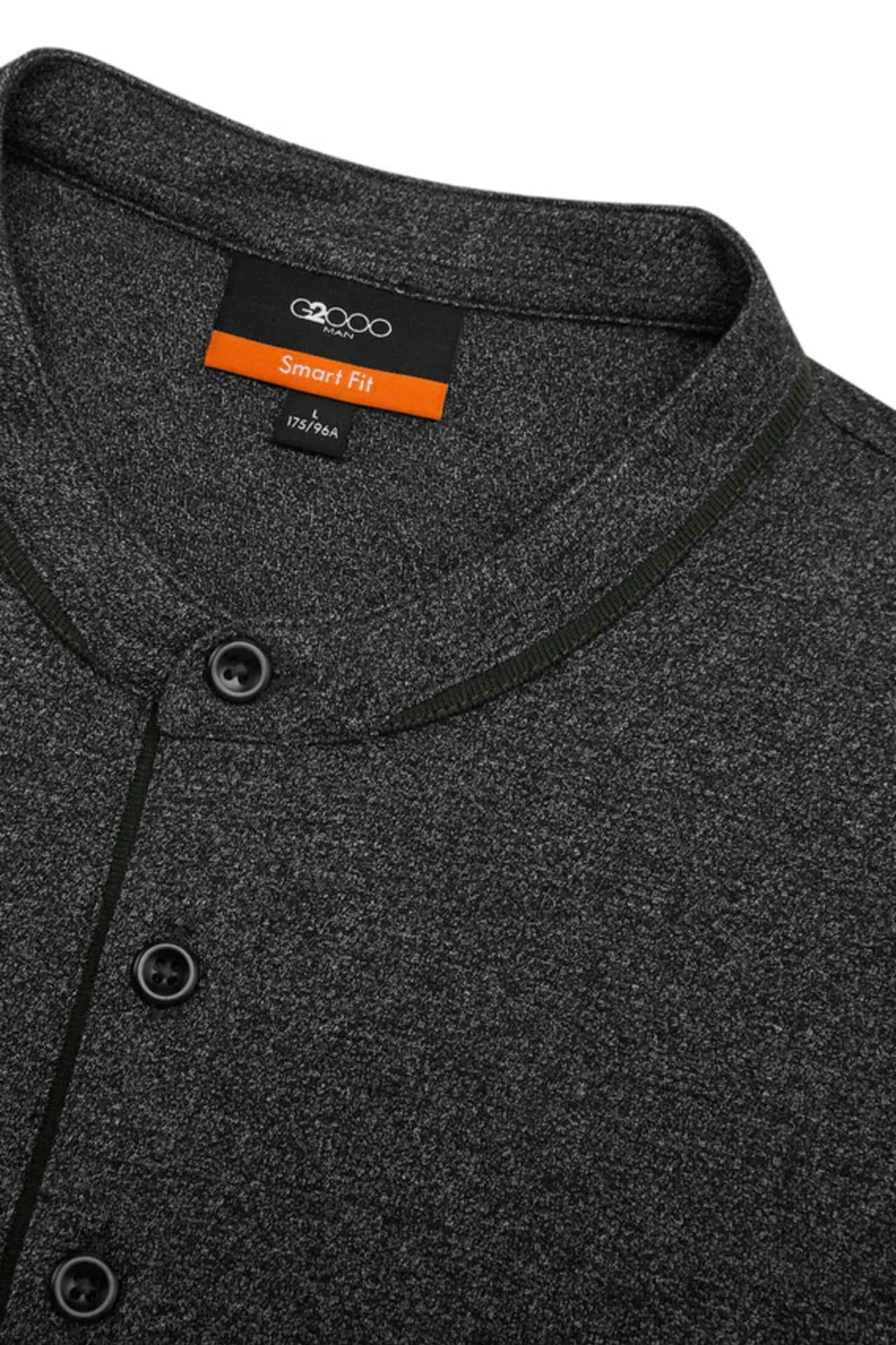 Cotton Blend Smart Fit Jacquard Short Sleeve Stand Collar Polo Tee