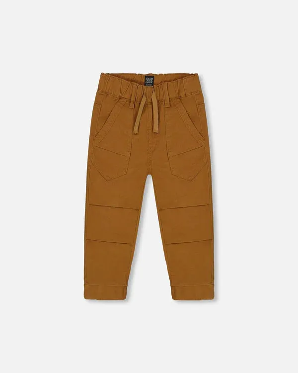 Deux Par Deux infant & boys stretch twill jogger