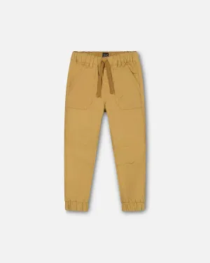 Deux Par Deux infant & boys stretch twill jogger