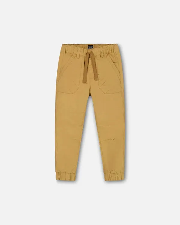 Deux Par Deux infant & boys stretch twill jogger