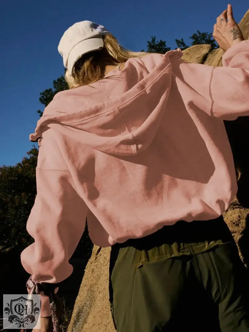 Drawstring Solid Colour Hoodie