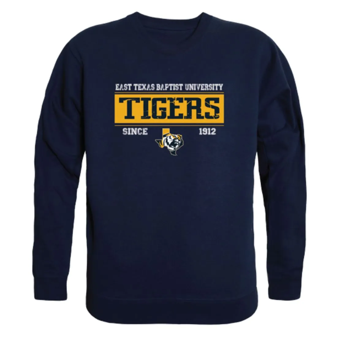 East Texas Baptist University Tigers Established Fleece Crewneck Pullover Sweatshirt