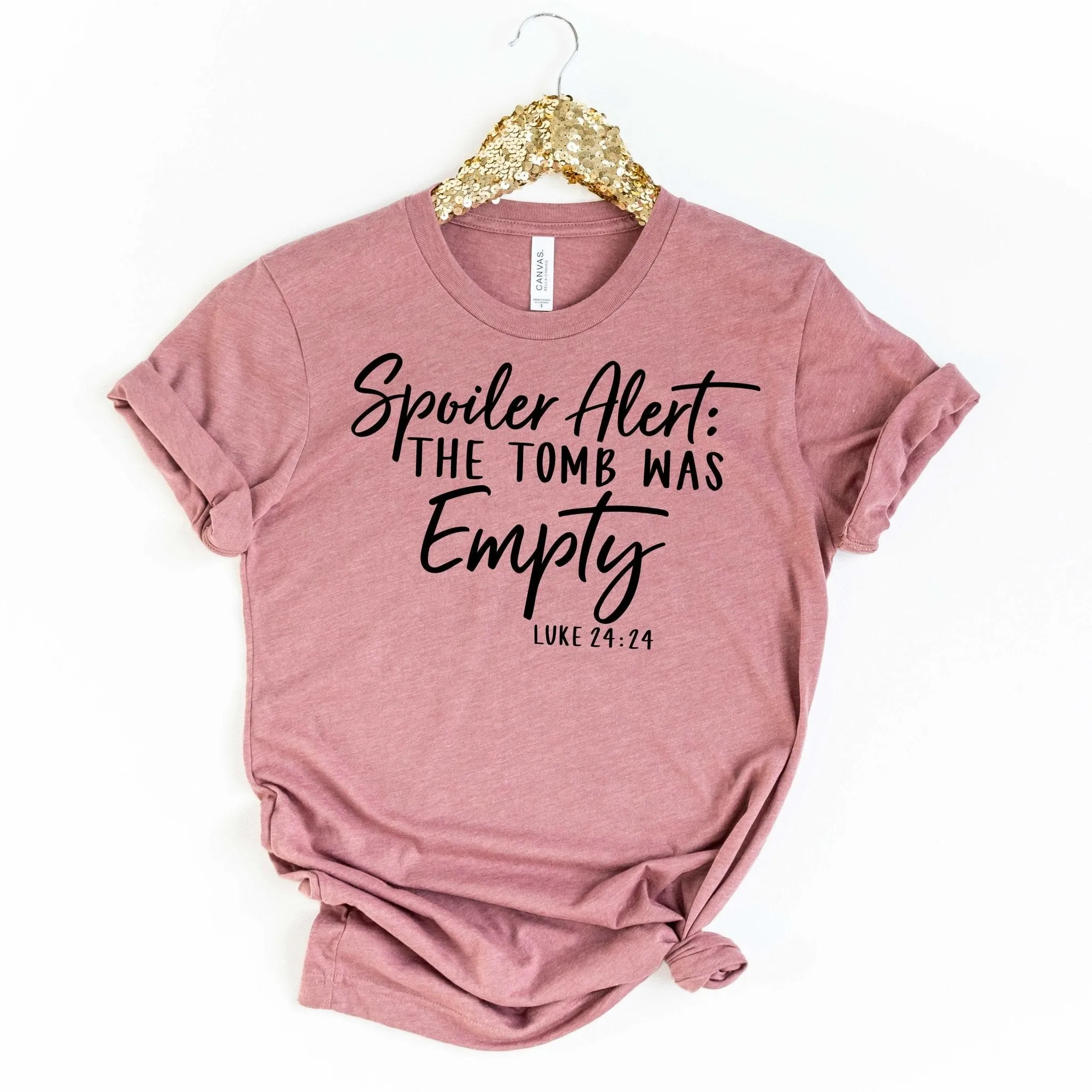 Easter Tshirt Women, Spoiler Alert: The Tomb Was Empty,  easter shirts, christian tshirt,  adult easter tshirt