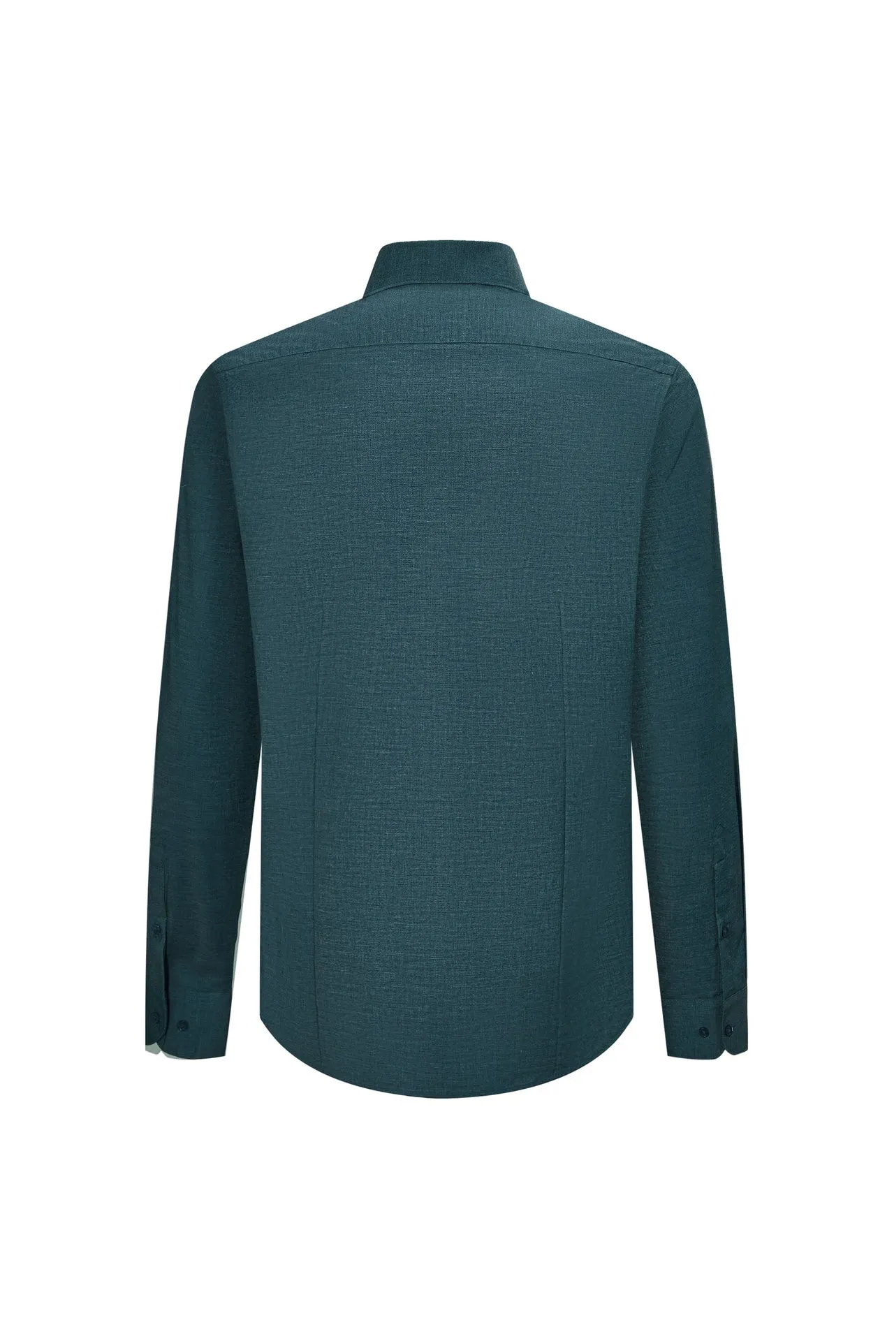 Easy Care Stretch Poplin Shirt in Smart Fit Classic Collar