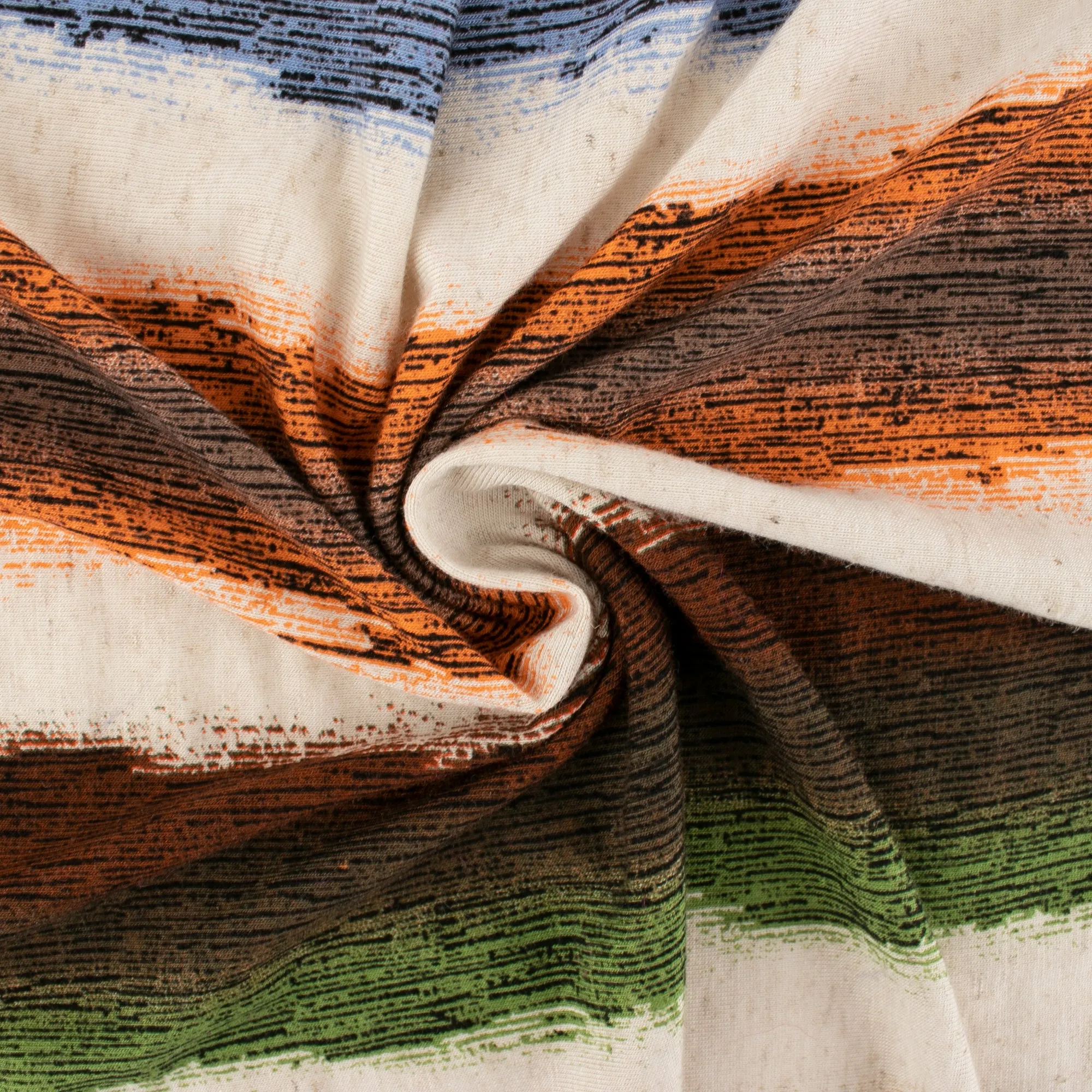 European Printed Knit - SOPHIA - Stripes - Green