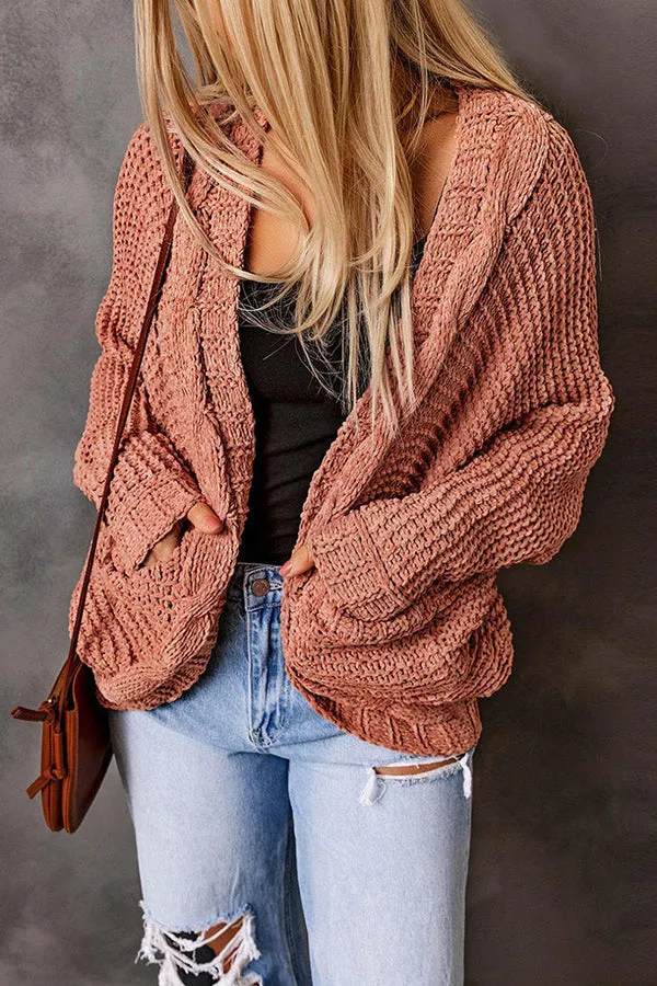 Full of Grace Pocketed Cable Knit Cardigan