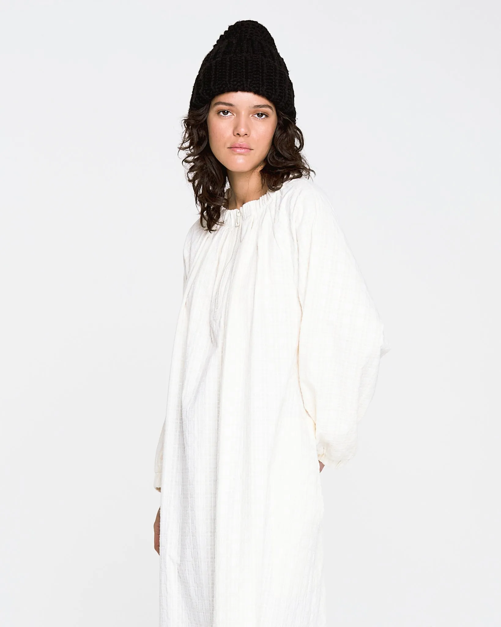 G.o.D Grassland Dress Dobby Cotton Milk