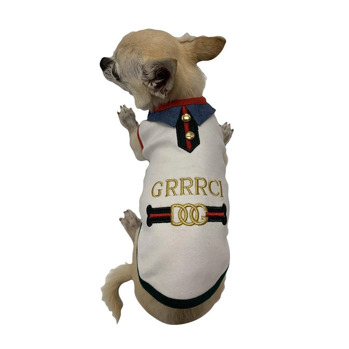 GRRRCI Classic Dog Tank White