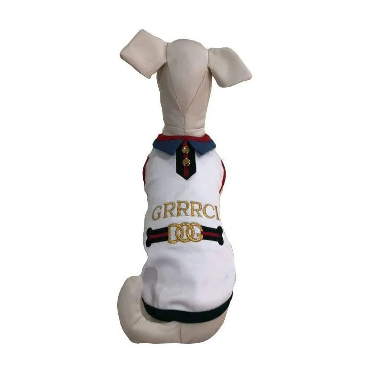 GRRRCI Classic Dog Tank White