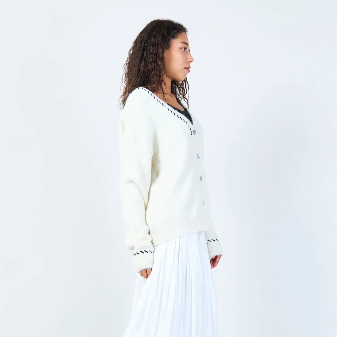 Heart accent cardigan wholesale