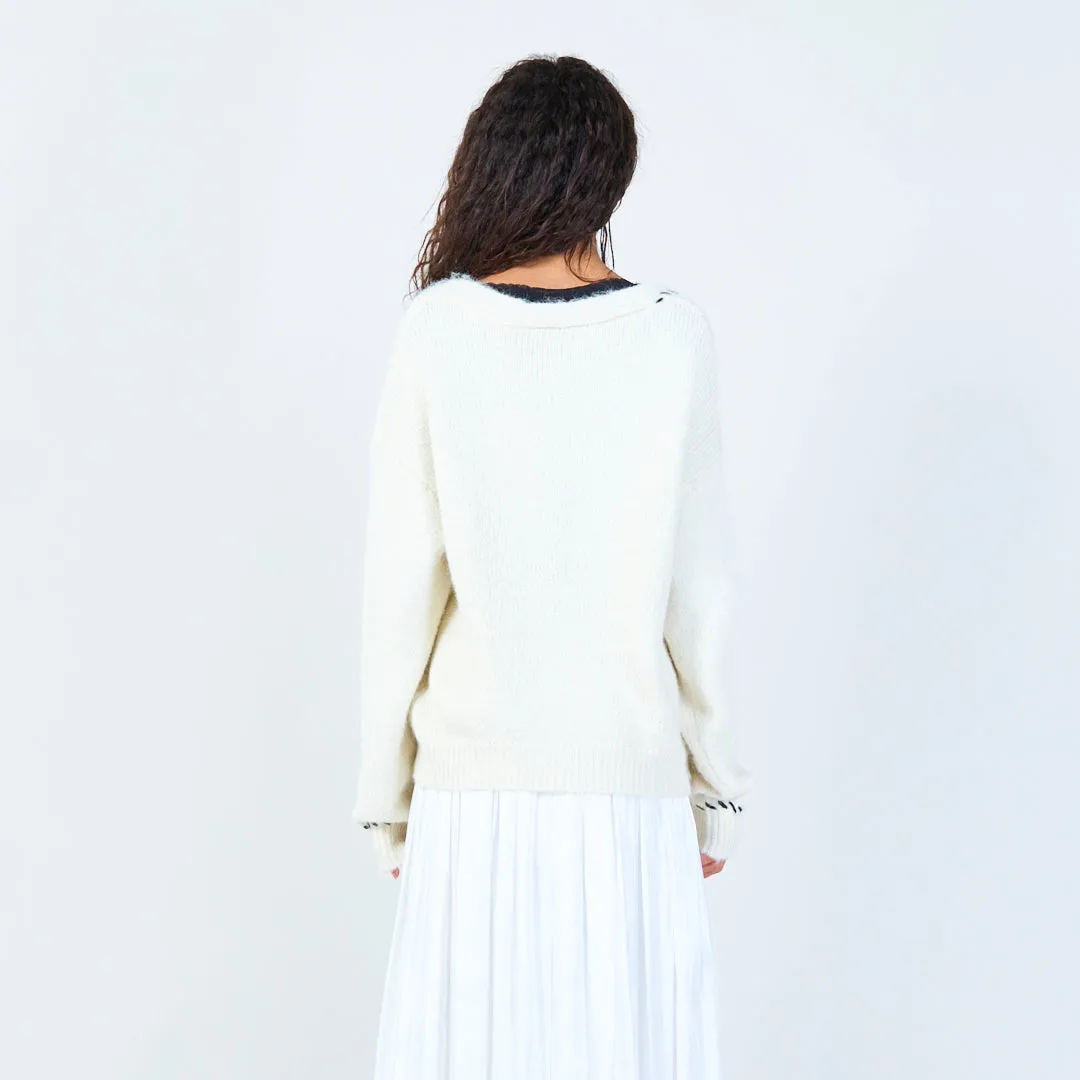 Heart accent cardigan wholesale