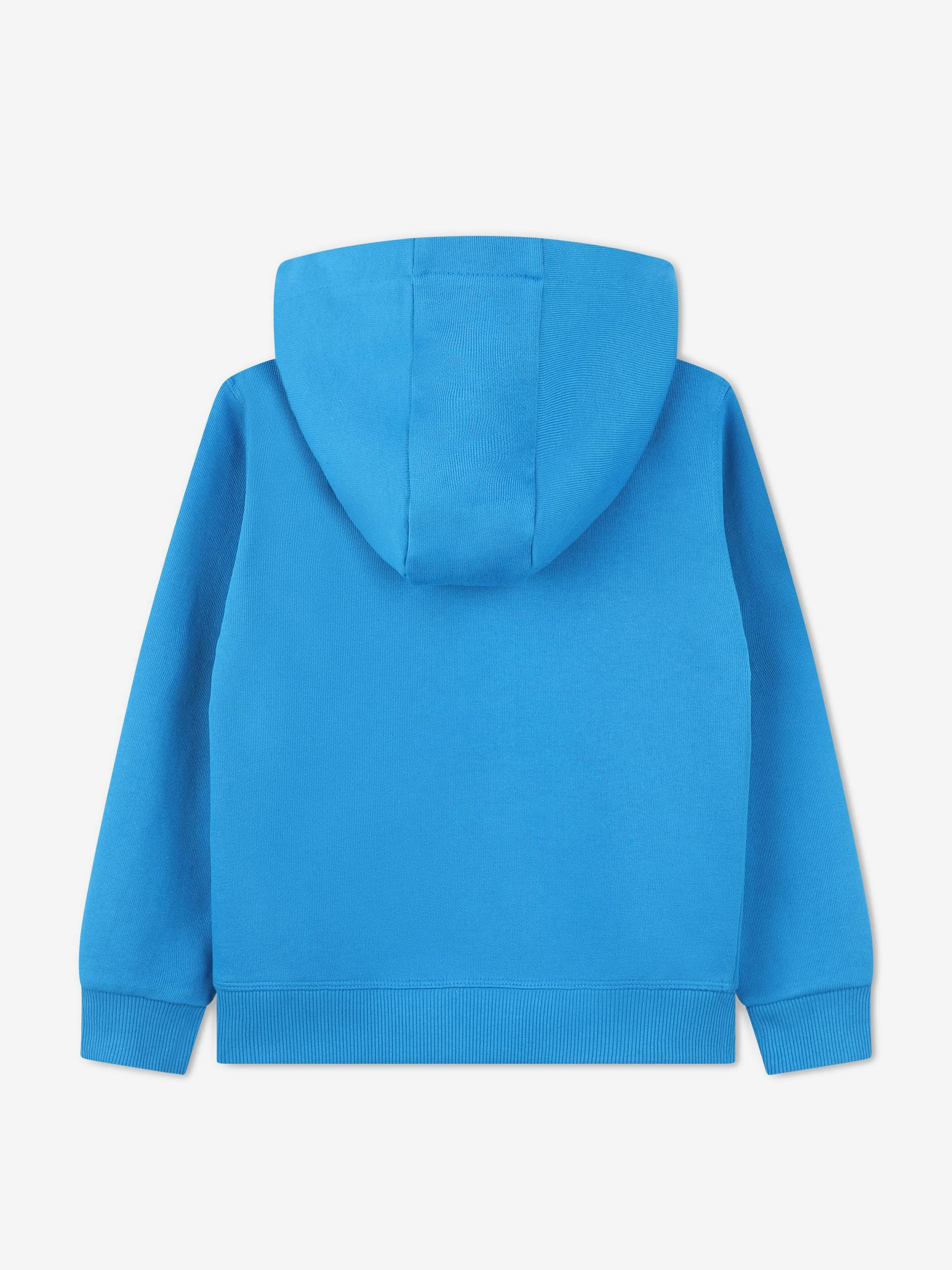 Hugo Boys Logo Print Hoodie in Blue