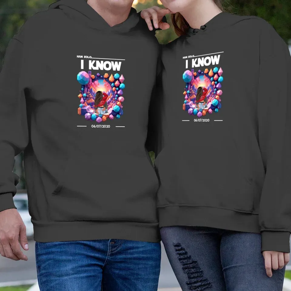 I Love You - Custom Date - Personalized Gifts for Couples - Hoodie