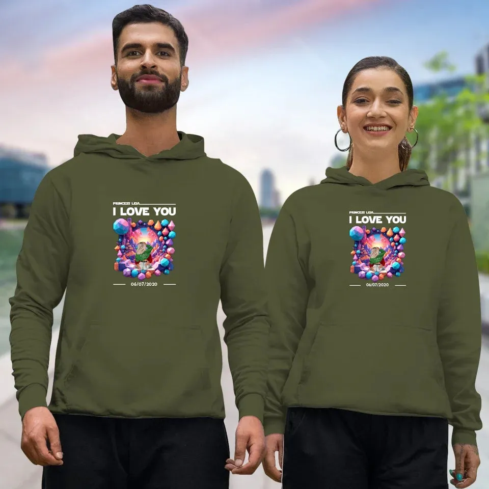 I Love You - Custom Date - Personalized Gifts for Couples - Hoodie
