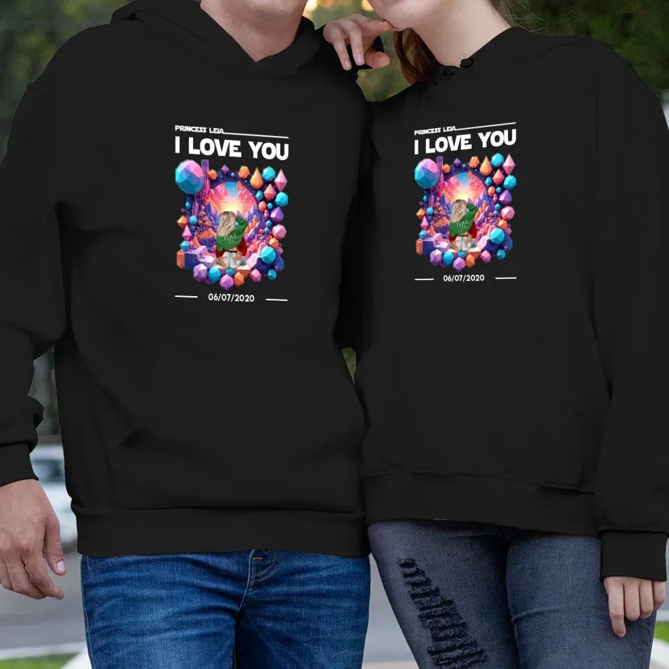 I Love You - Custom Date - Personalized Gifts for Couples - Hoodie