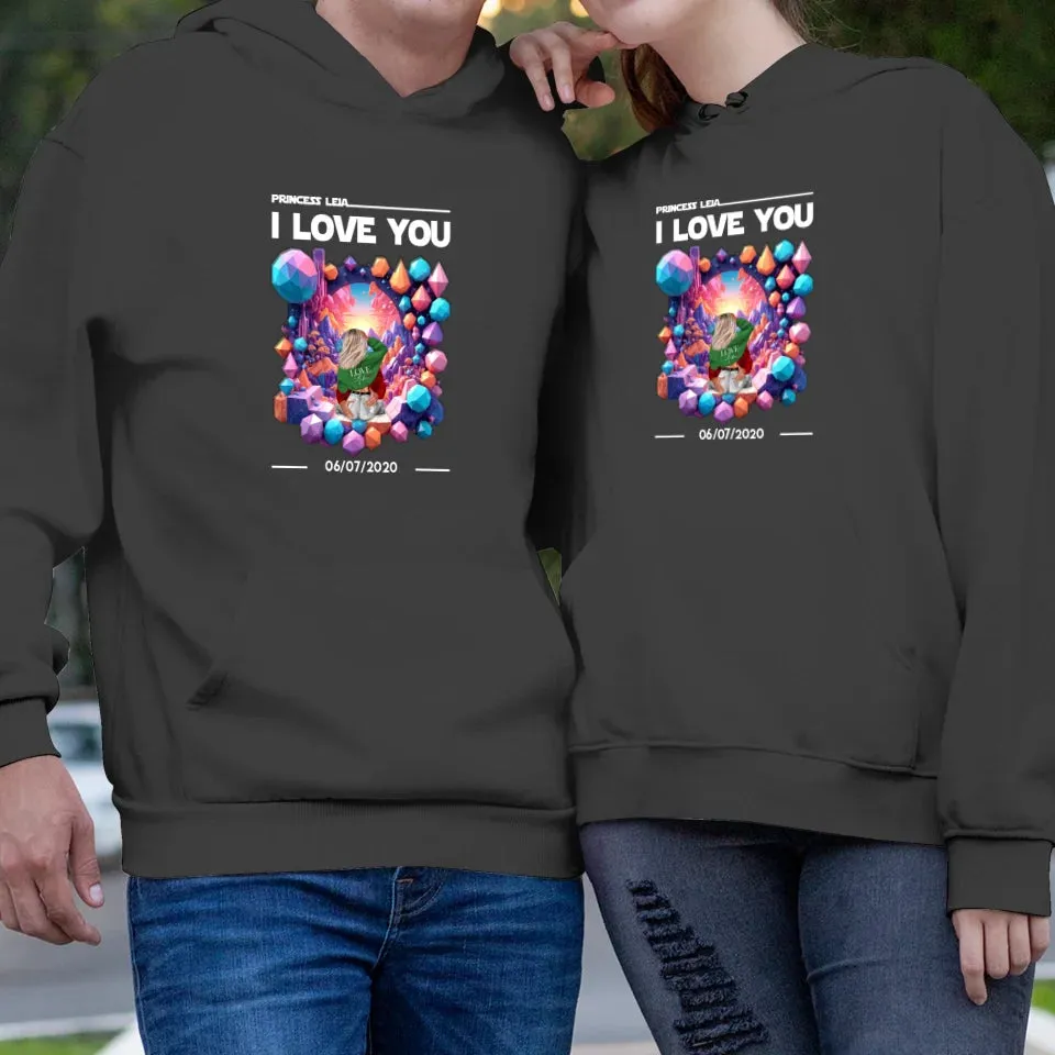 I Love You - Custom Date - Personalized Gifts for Couples - Hoodie
