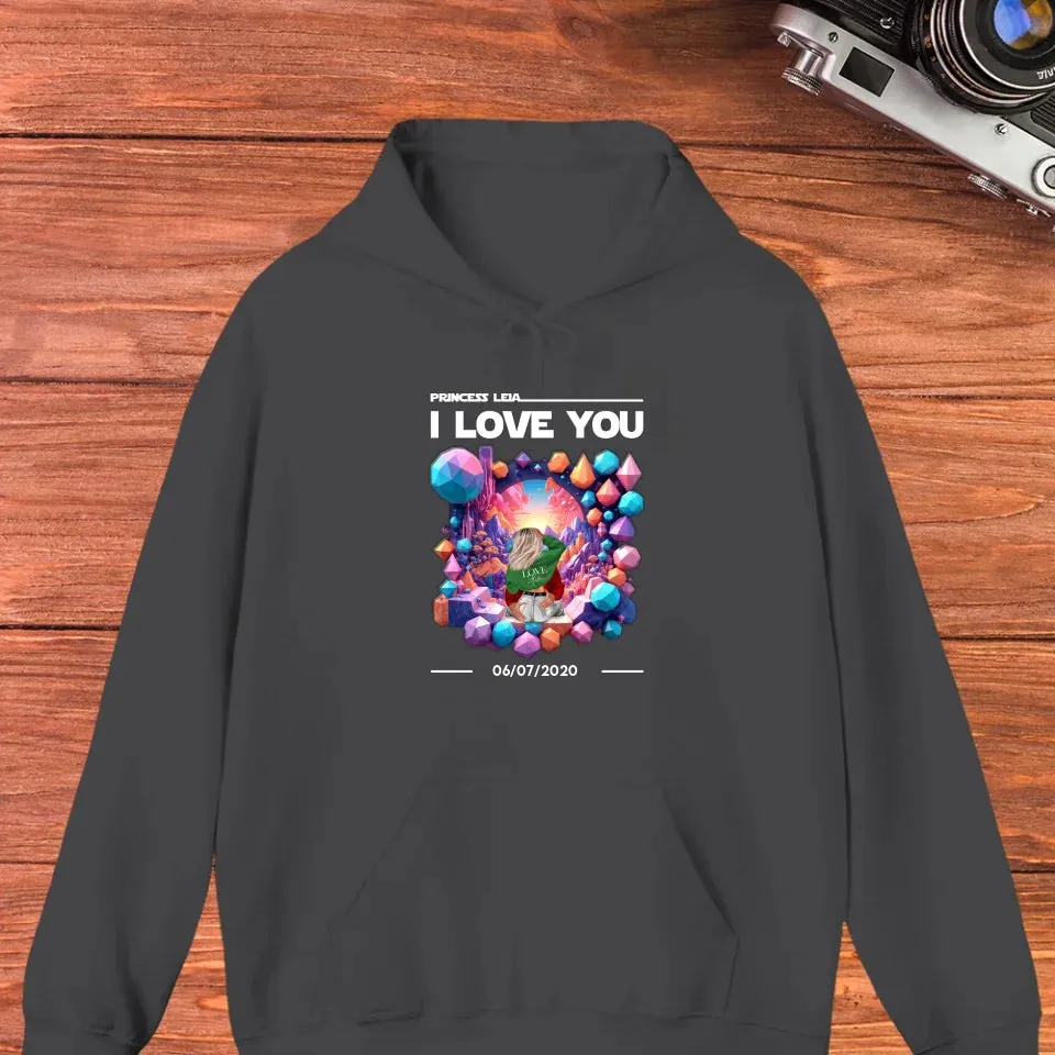 I Love You - Custom Date - Personalized Gifts for Couples - Hoodie