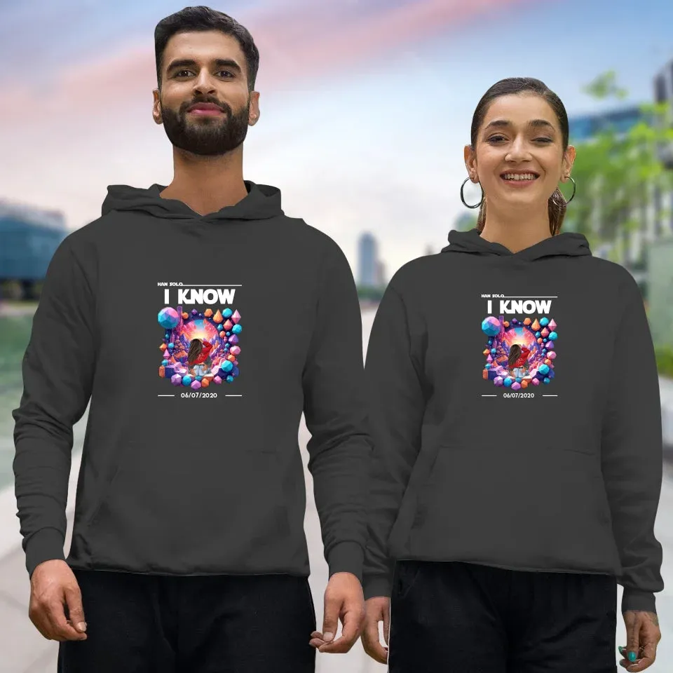 I Love You - Custom Date - Personalized Gifts for Couples - Hoodie