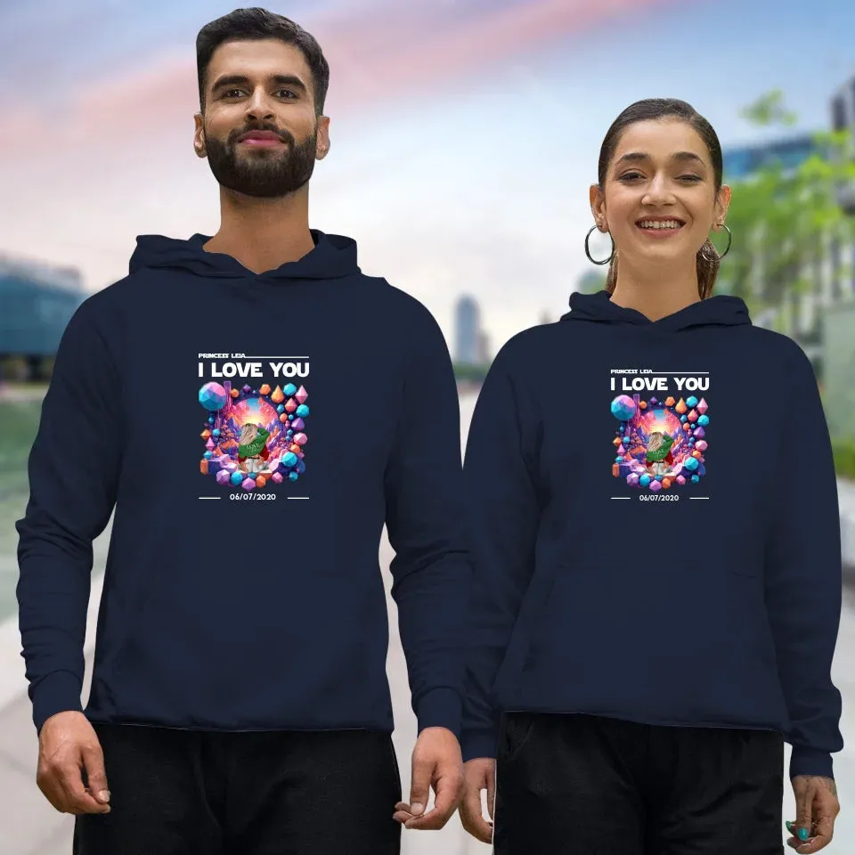 I Love You - Custom Date - Personalized Gifts for Couples - Hoodie