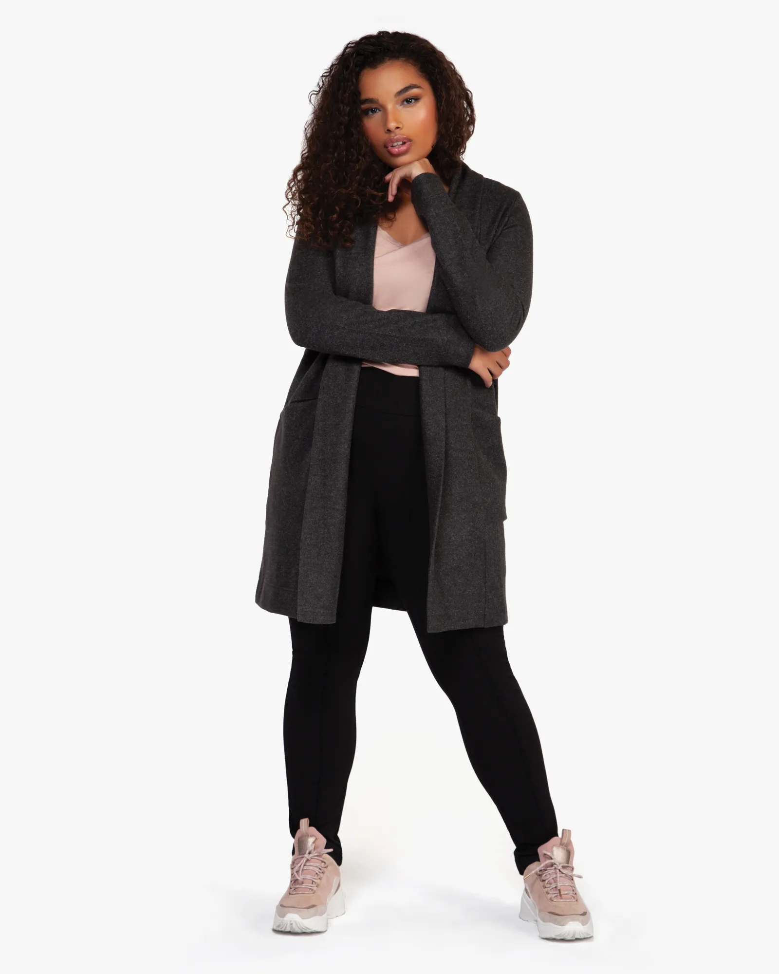 Josslyn Sweater Cardigan | Charcoal Grey