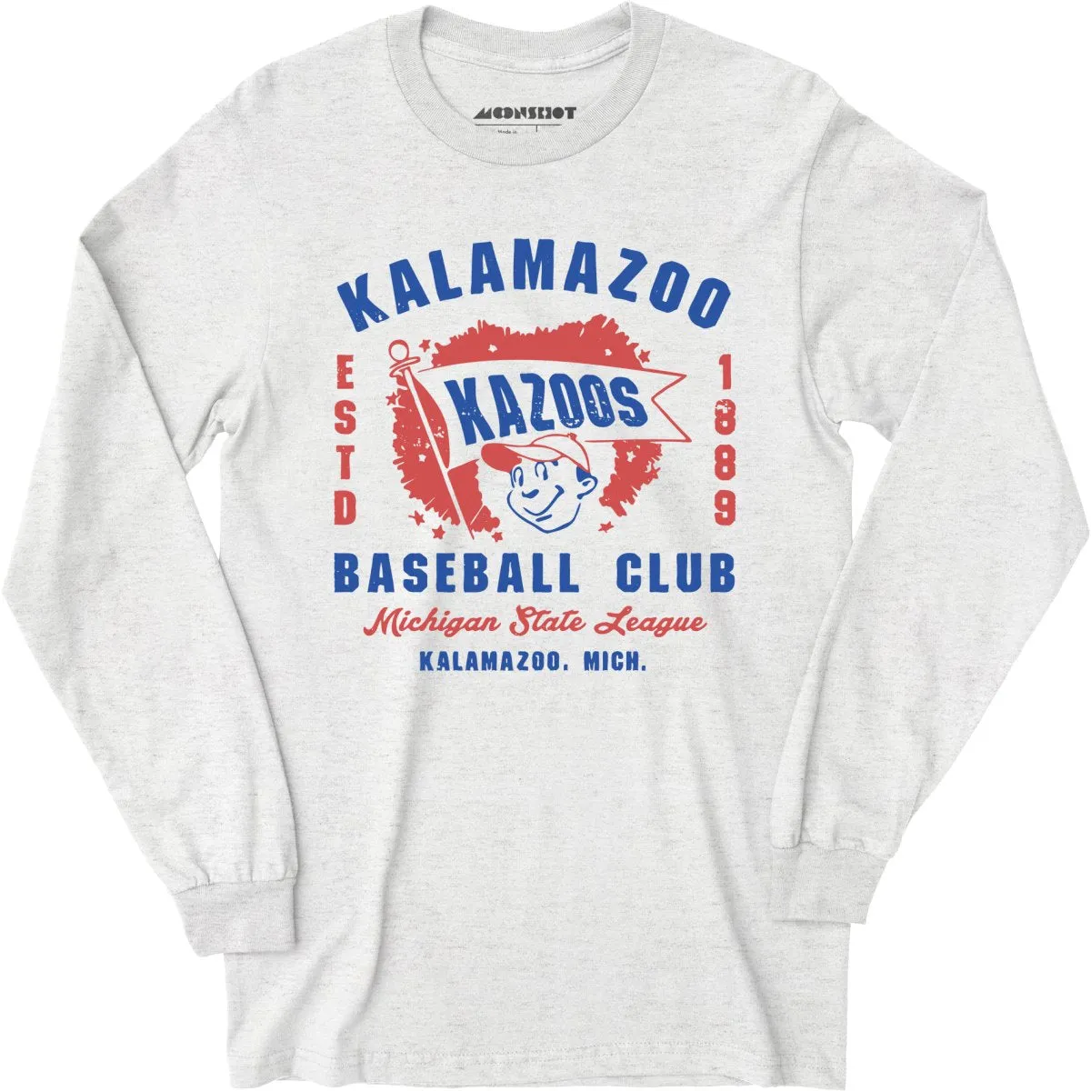 Kalamazoo Kazoos - Michigan - Vintage Defunct Baseball Teams - Long Sleeve T-Shirt