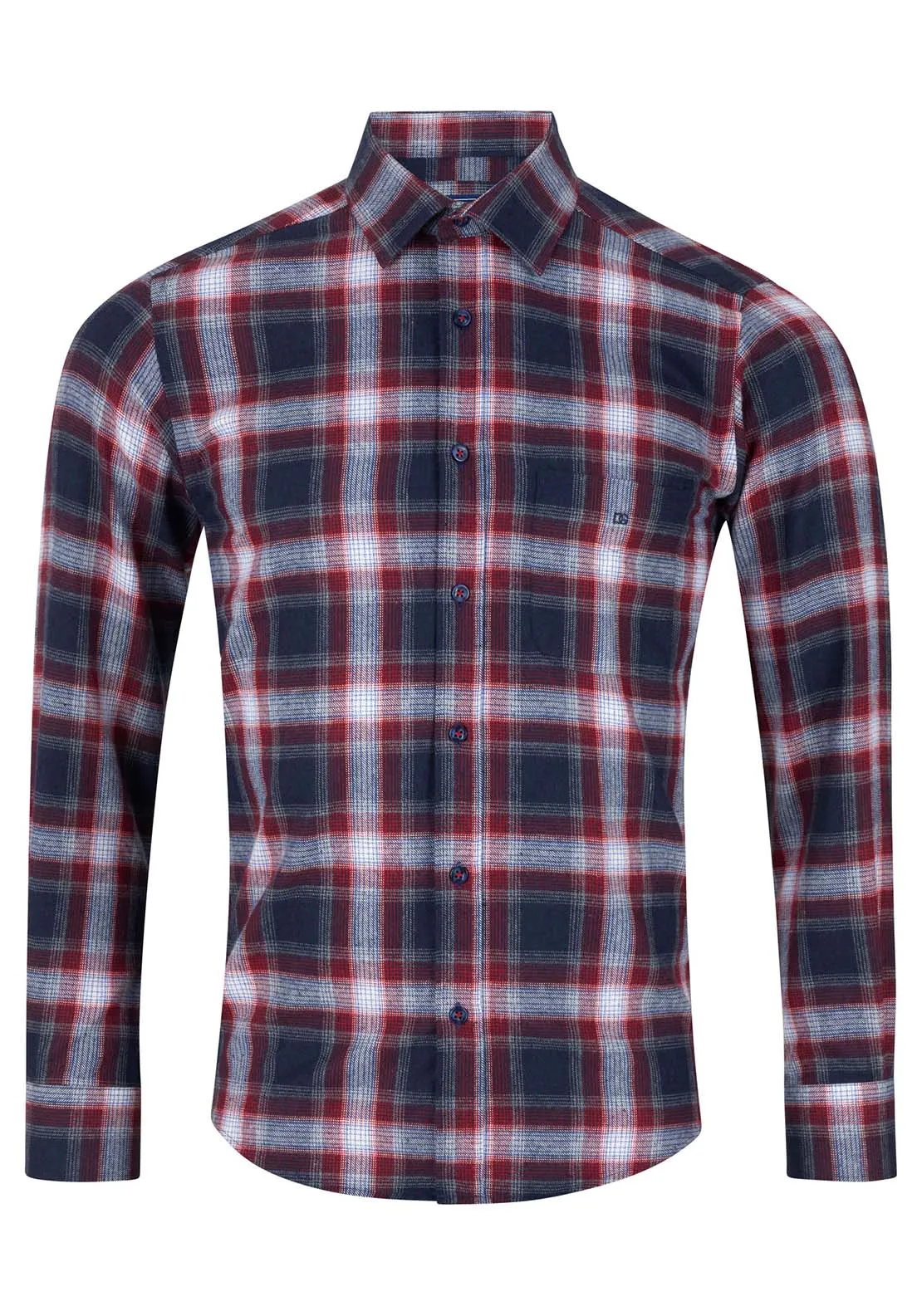 Long Sleeve Check Shirt - Red