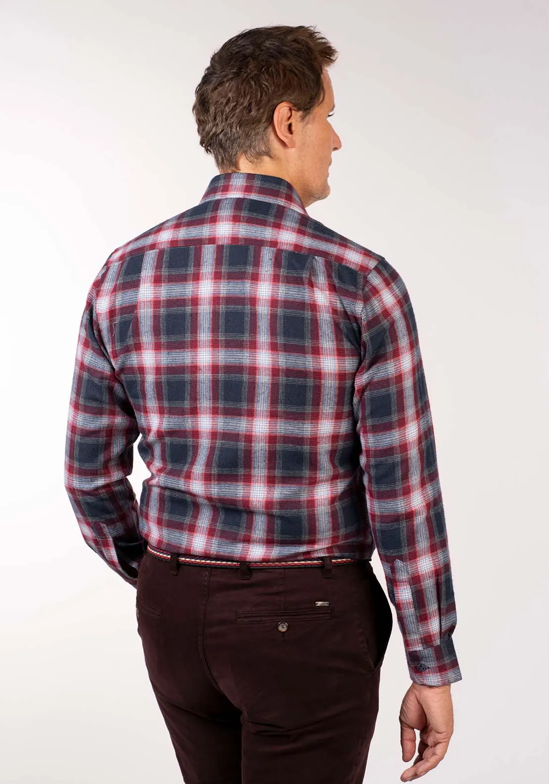 Long Sleeve Check Shirt - Red