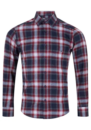 Long Sleeve Check Shirt - Red