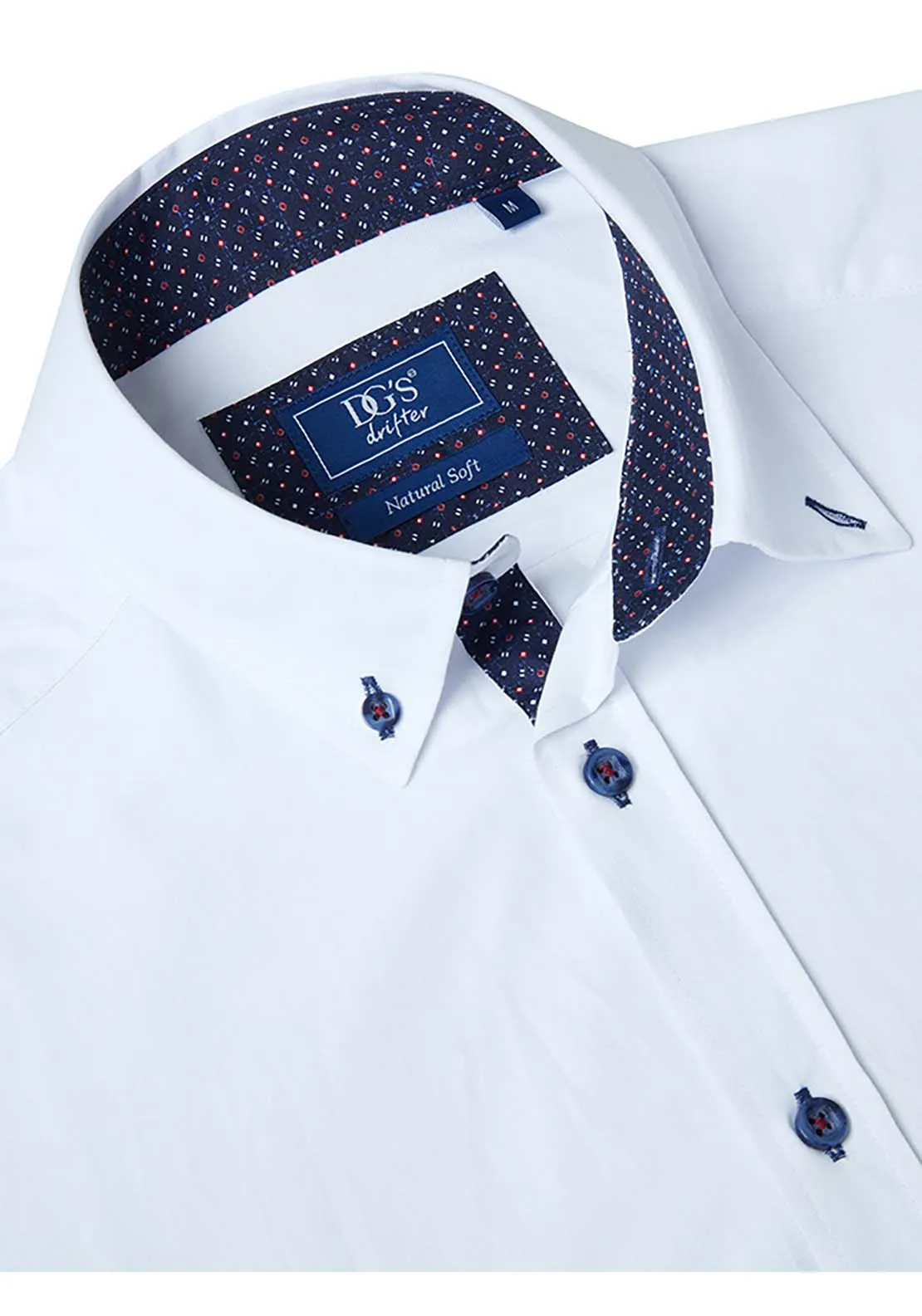 Long Sleeve Plain Shirt - White